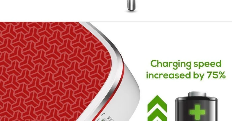 TOPK Schnelles USB-Ladegerät 21 W Quick Charge 2.0 Handy-Ladegerät Auto-ID Dual USB-Wandladegerät Adapter für Samsung Xiaomi Huawei