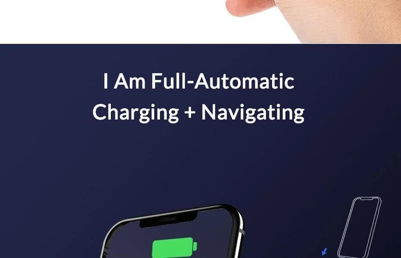 TOPK Autohalterung für kabelloses Ladegerät für iPhone XS Max XR 8 Plus, 10 W, schnelles kabelloses Laden, Autotelefonhalter für Samsung Note 9 S9 S8