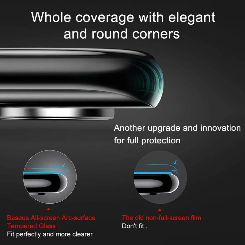 Baseus 0.3 mm Displayschutz aus gehärtetem Glas für Xiaomi Mix 3. Vollständige Abdeckung. Schutzfolie aus gehärtetem Glas für Xiaomi mi Mix3.