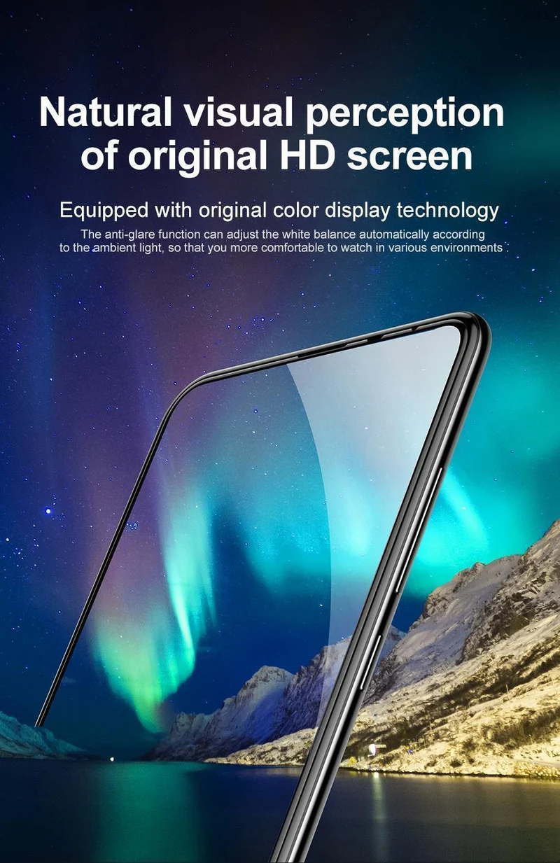 Baseus 0.3 mm Displayschutz aus gehärtetem Glas für Xiaomi Mix 3. Vollständige Abdeckung. Schutzfolie aus gehärtetem Glas für Xiaomi mi Mix3.