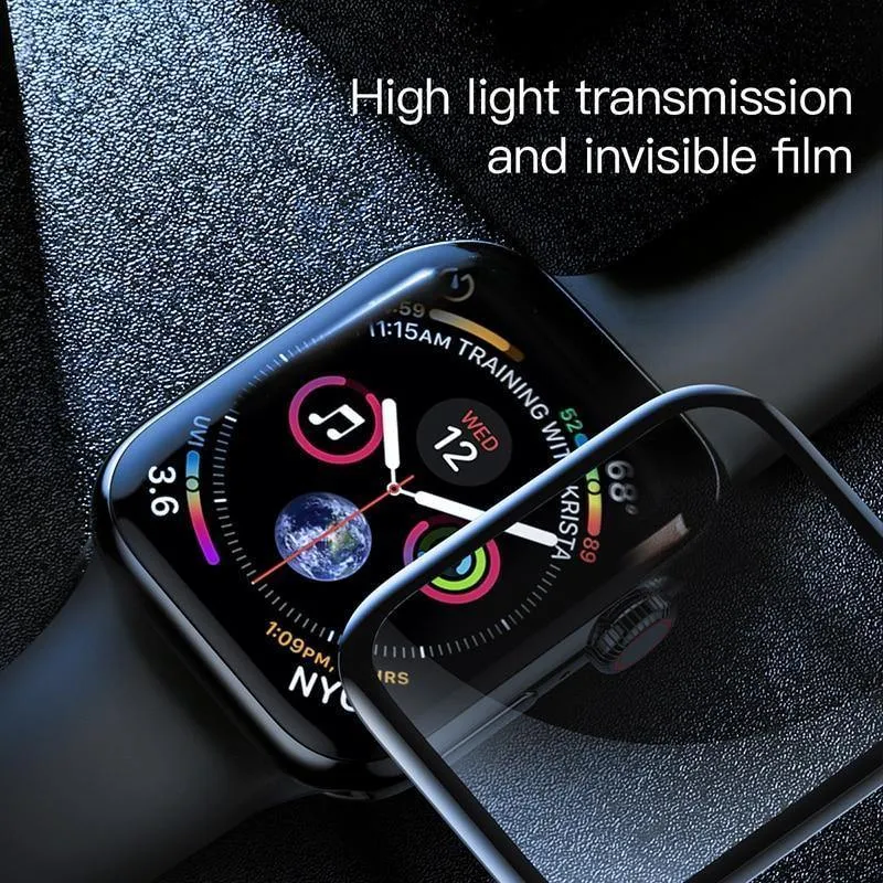 Baseus 0.3 mm Displayschutzfolie für iWatch 4, kratzfestes Glas, vollständige Abdeckung, Touchscreen-Schutzfolie für Apple Watch Series 4