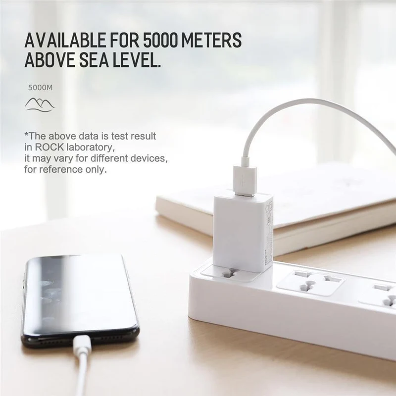ROCK Universal-USB-Ladegerät, US-Stecker, Reise-Wandladegerät, Adapter, Handy-Ladegerät für iPhone, Samsung, Tablet, Ausverkauf 49 %