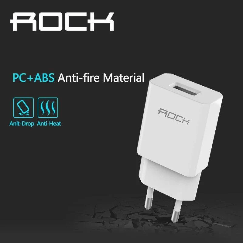 ROCK Schnellladegerät USB-Ladegerät MTK-Schnellladegerät 2 in 1-Technologie 5V2A 9V2A Universal-Schnellladegerät Ausverkauf 49%