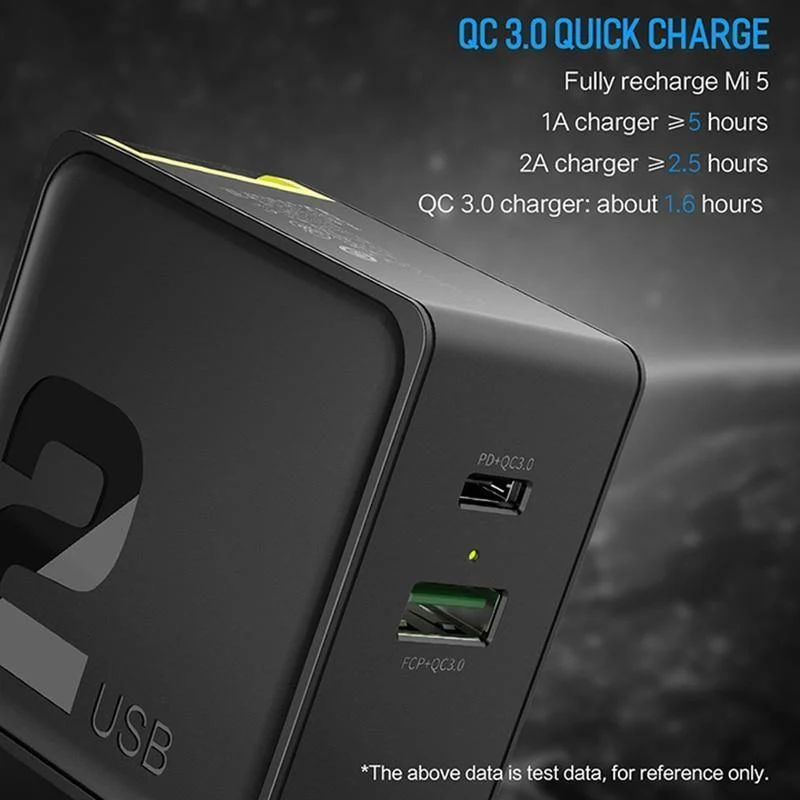 PD-Schnellladegerät mit USB-Anschluss für iPhone X 8, ROCK 36 W Quick Charge Dual USB-Ladegerät QC3.0 & PD FCP Schnelllade-Ausverkauf 49 %