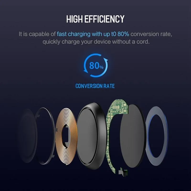 ROCK Qi Wireless-Ladegerät für iPhone X 8 für Samsung Galaxy Note 8 S8 S7 S6 Rand Handy Desktop 5W Wireless Charging