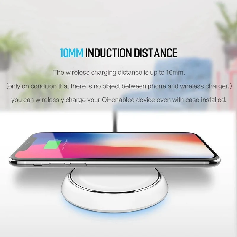 ROCK Qi Wireless-Ladegerät für iPhone X 8 für Samsung Galaxy Note 8 S8 S7 S6 Rand Handy Desktop 5W Wireless Charging
