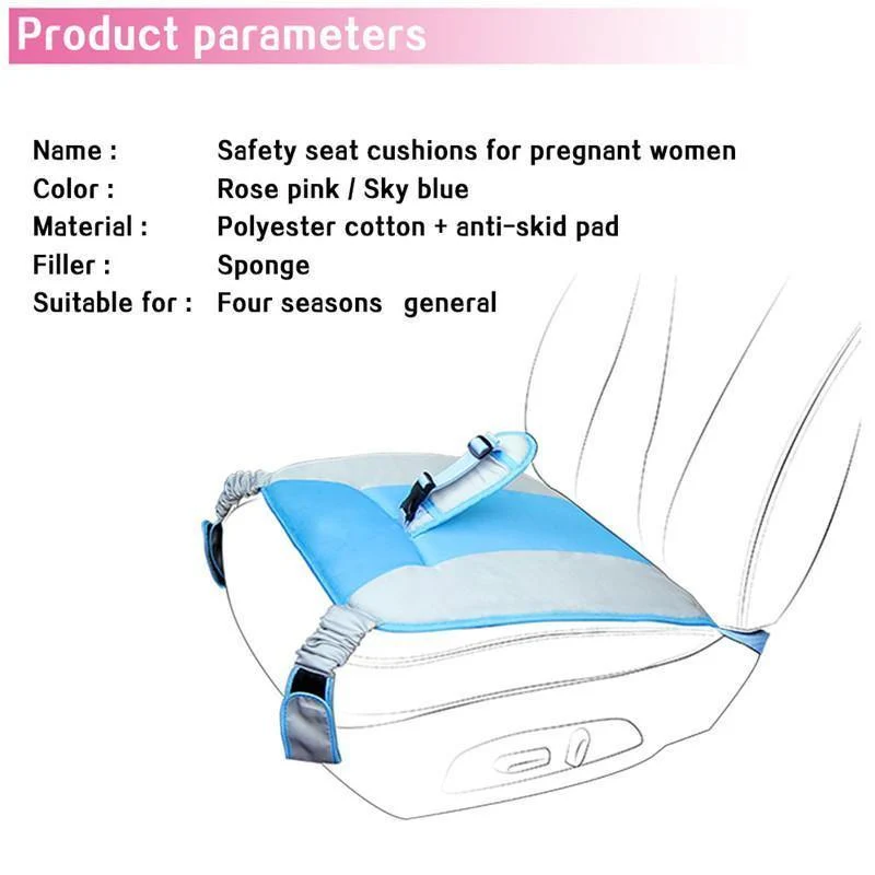Auto Sicherheitsgurt für Schwangere Fahrsicherheit mit Auto Sitzkissen Schulterpolster Auto Soft Strap Protection Cover Sicherheitsgurt