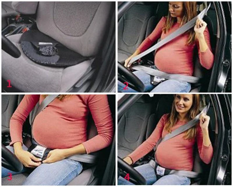 Abnehmbarer Schwangerschafts-Sicherheitsgurt, schwangeres Auto-Sicherheitsschutzkissen, Damen-Auto-Sicherheitsgurtpolster, Komfort und Sicherheit für den Bauch