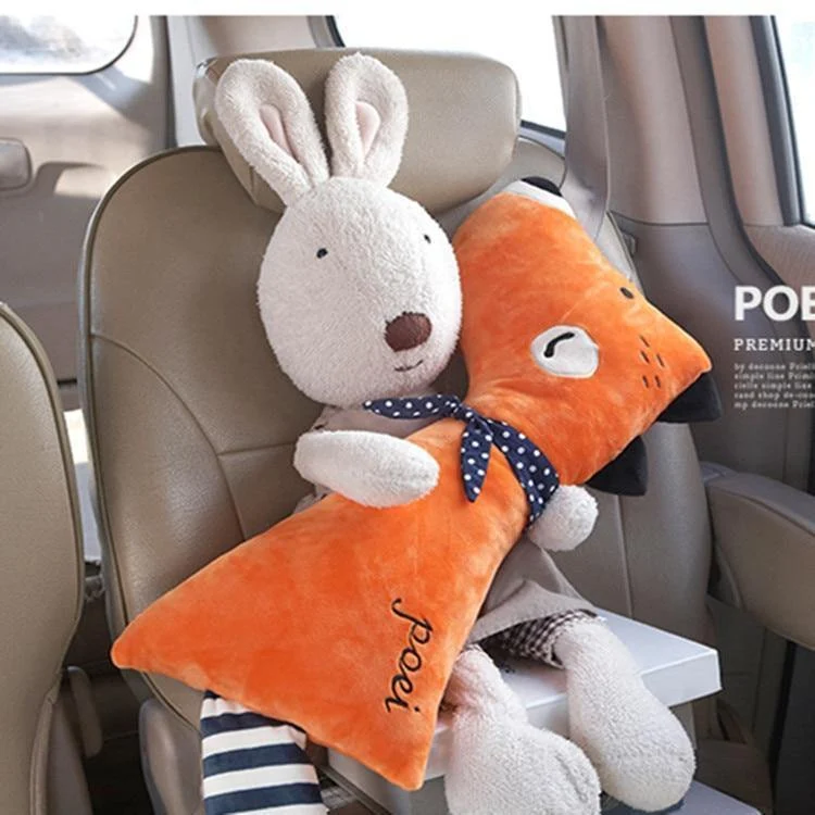 Auto Sitz Gürtel Abdeckung Cartoon plüsch Kinder Kinder Kissen Schulter Pads Sicherheit Stellungs Polsterung Taille Kissen Styling