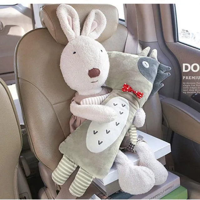 Auto Sitz Gürtel Abdeckung Cartoon plüsch Kinder Kinder Kissen Schulter Pads Sicherheit Stellungs Polsterung Taille Kissen Styling