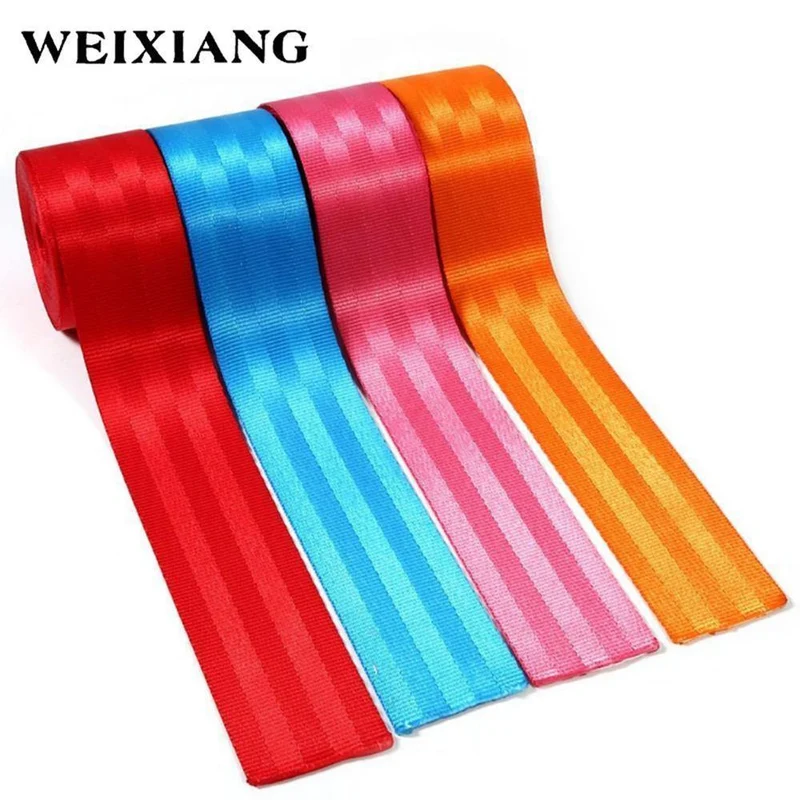 10 Meter Rolle Sicherheitsgurt Gurtband Verdicken Autositz Kinderwagen Sicherheitsgurt Harness Rucksack Gurtbänder Mode Farbband