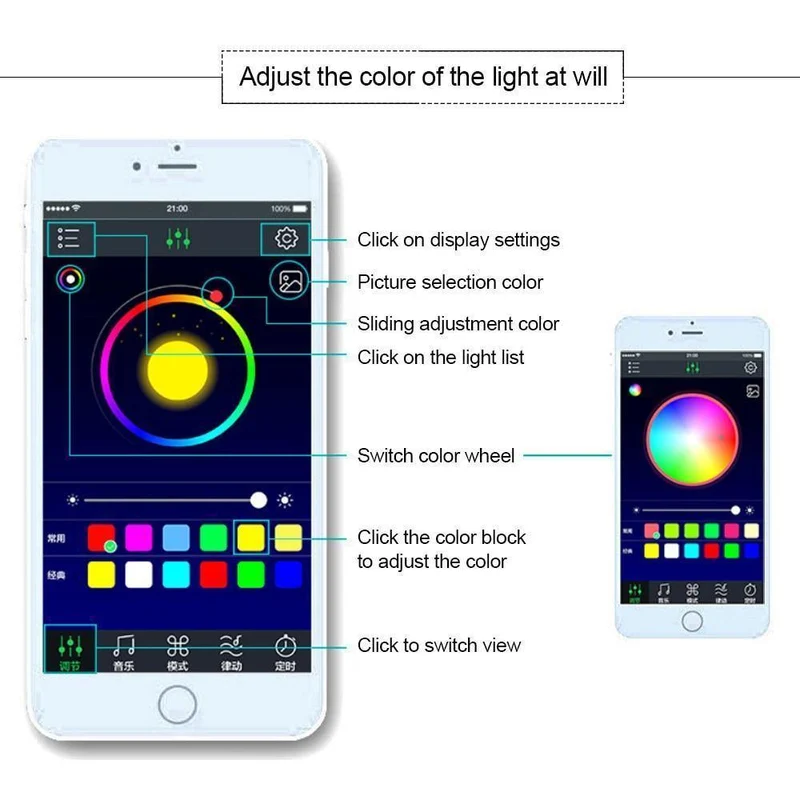 RGB LED DRL Streifen Licht Auto Innen Dekorative Lichter Automobil Atmosphäre Lampe Fernbedienung/Sprache/App Control Fuß lampen