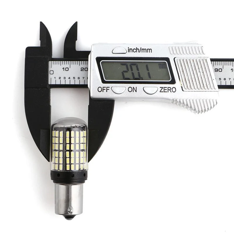 E-Bright 2 Stück 1156 P21W BA15S PY21W BAU15S LED Canbus 3014 S25 fehlerfrei Auto-Blinker 12 V DC, kein Hyperblitz, bernsteinfarben, weiß