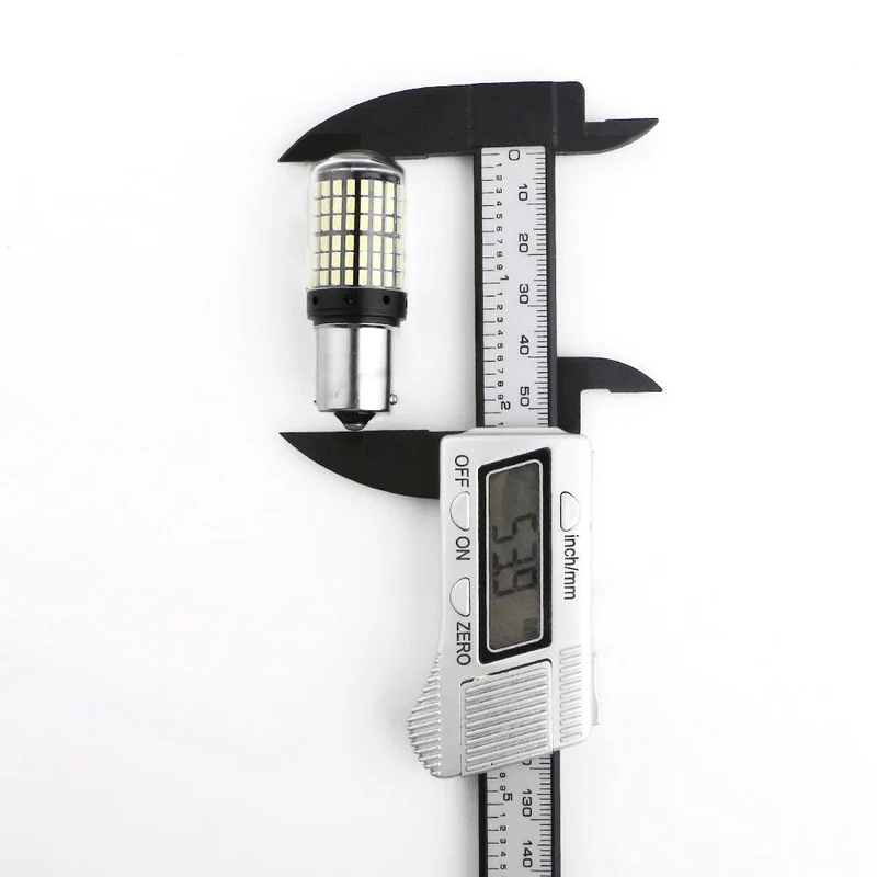 E-Bright 2 Stück 1156 P21W BA15S PY21W BAU15S LED Canbus 3014 S25 fehlerfrei Auto-Blinker 12 V DC, kein Hyperblitz, bernsteinfarben, weiß