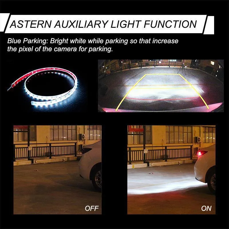 Bernstein Blinker Flow LED Kofferraum Streifen Licht Heckklappe Gepäck 12V Auto Rückleuchte Dynamischer Streamer Schwimmender RGB LED Streifen