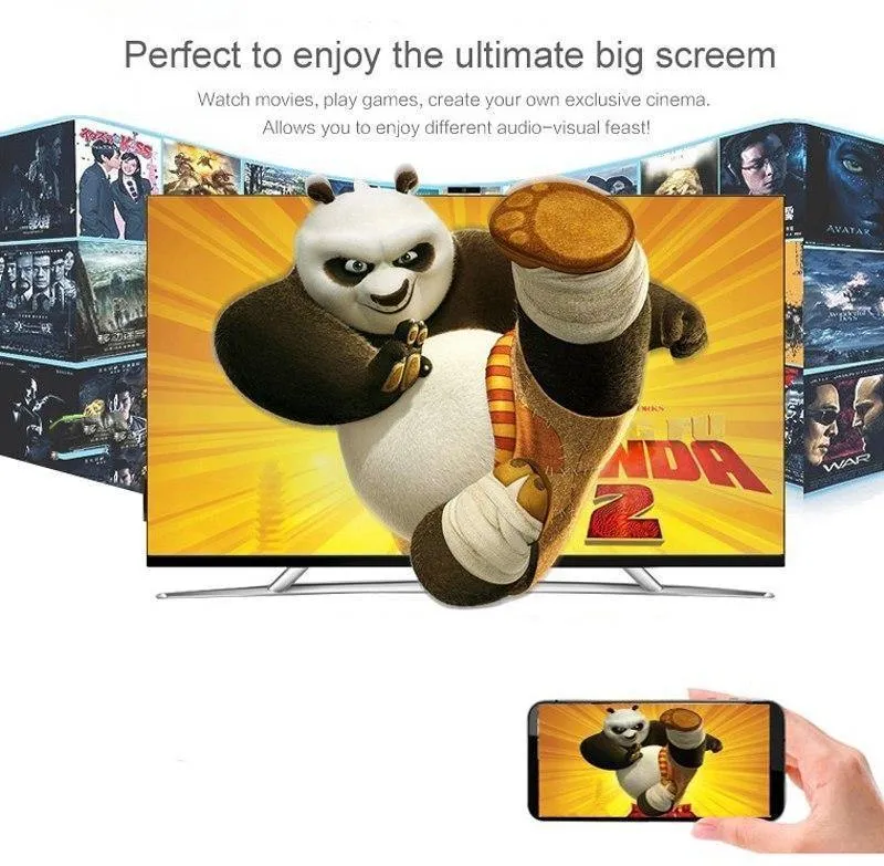 Wireless WiFi Display Dongle Bildschirmspiegelung Audio Video Adapter für iPhone 5 5S 6 6S 7 8 Plus X Für iPad & Android Phone to TV