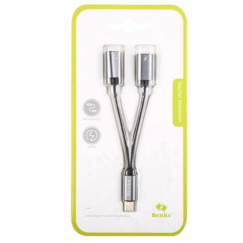 Dual für Blitz-Ladegerät-Adapter Audio-Ladegerät Kopfhöreranschlusskabel für Apple iPhone X 10 8 7 6s Plus Unterstützung iOS 11 10