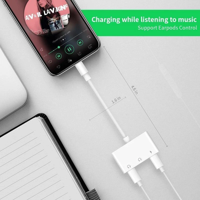 3 Buchse 3.5mm Audio Ladegerät Splitter Adapter für iPhone 7 8 X 6 5 Adapter Kabel Kopfhörer Kopfhörer Splitter Adapter