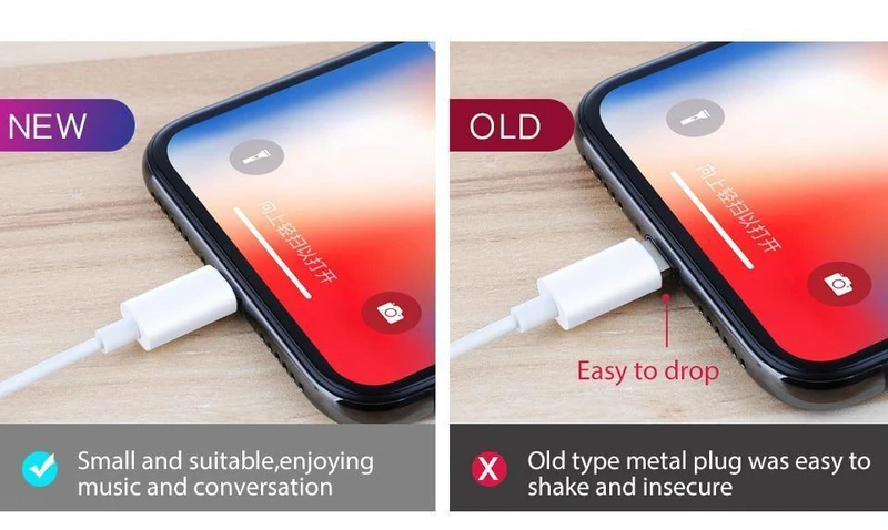 Original für Apple Lightning Kopfhörerbuchsenadapter Aux Audio Konverterkabel für iPhone xs max xr x 8 7 6s plus 5 iPad ios12 11