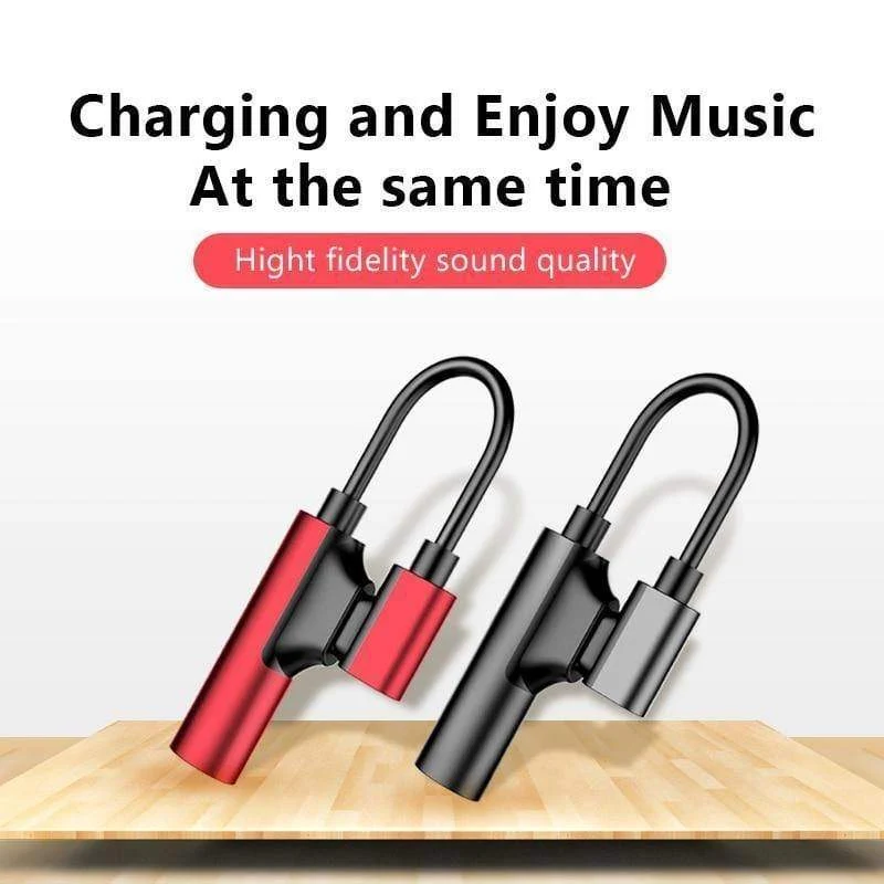 2in1 Lighting 3.5mm Kopfhöreranschluss für iPhone X 8 7 Plus Audio-Ladeadapter AUX Splitter-Kabeladapter für iPhone