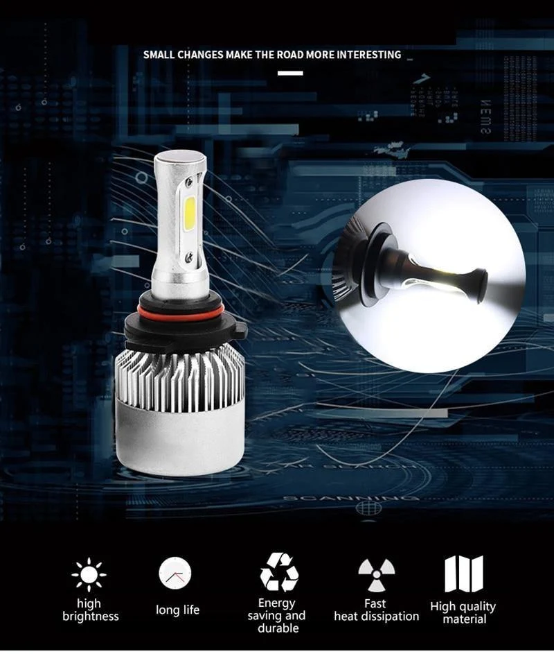 1 Paar Led Scheinwerfer H7 LED H3 H11 H27 HB3 HB4 9006 LED 72W 8000LM Autoscheinwerfer H4 Led Birnen H13 9007 Autolicht Autozubehör