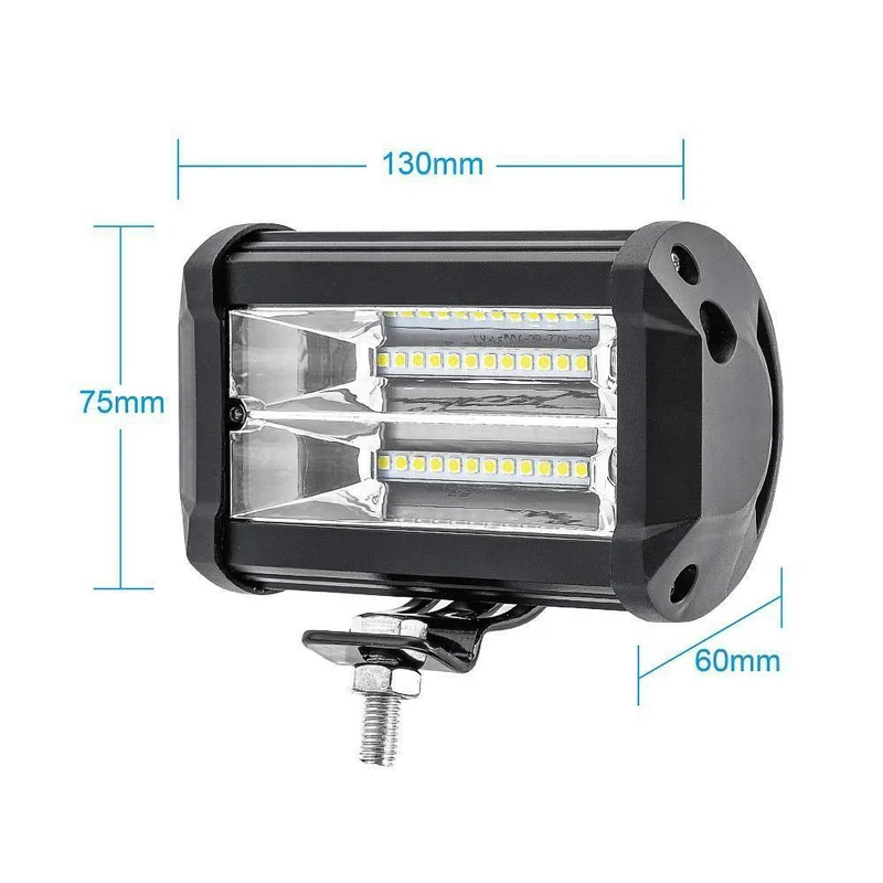 5-Zoll-Autolicht LED-Arbeitslichtleiste Offroad-Motorrad-Nebelscheinwerfer Flutlicht für Boote ATV UTV SUV Jeep Truck Autozubehör