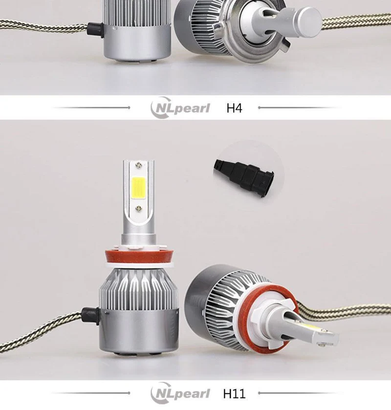 COB Chips 6000K C6 Auto Licht Nebel Led Lampe H11 2 Pcs H4 H7 H1 H3 H13 9012 9005 9006 Spot Led Nebel H11 Led Canbus Kein Fehler