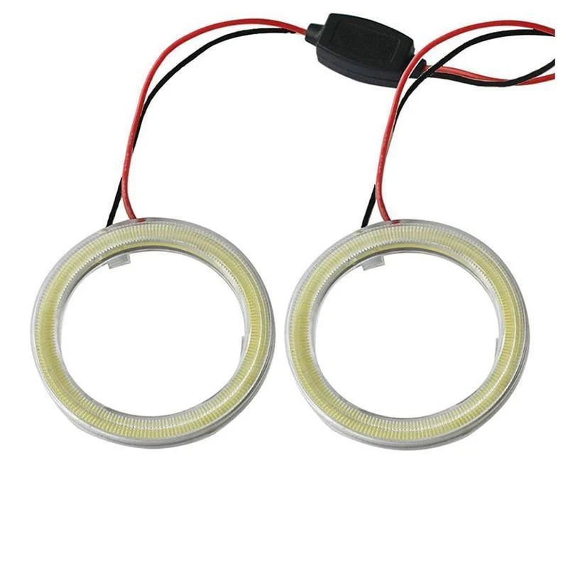 2 stücke COB Halo-Ring Birne Tagfahrlicht Scheinwerfer Lampe 12V Auto LED Angel Eyes Licht 60MM 70MM 80MM 90MM 100MM 110MM 120MM