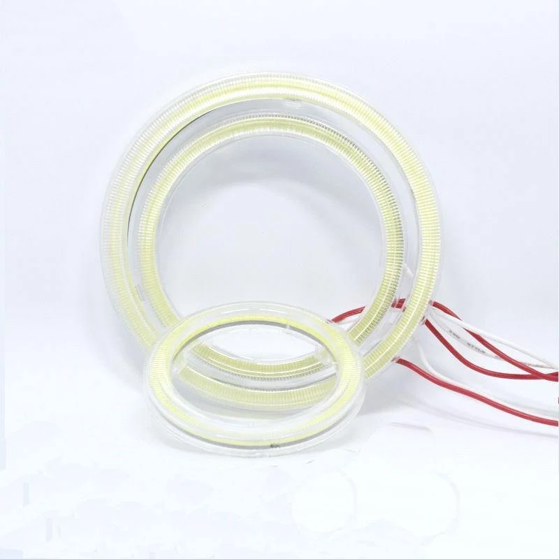 2 stücke COB Halo-Ring Birne Tagfahrlicht Scheinwerfer Lampe 12V Auto LED Angel Eyes Licht 60MM 70MM 80MM 90MM 100MM 110MM 120MM