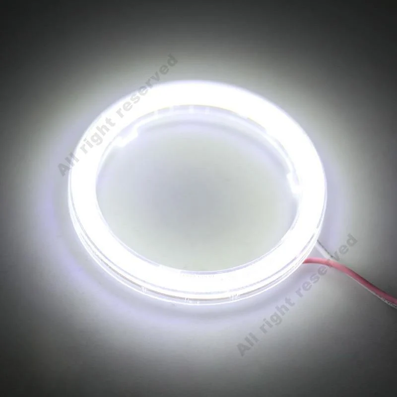 2 stücke COB Halo-Ring Birne Tagfahrlicht Scheinwerfer Lampe 12V Auto LED Angel Eyes Licht 60MM 70MM 80MM 90MM 100MM 110MM 120MM