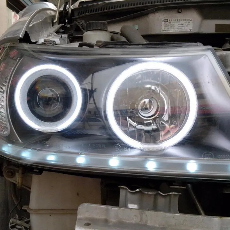 2 stücke COB Halo-Ring Birne Tagfahrlicht Scheinwerfer Lampe 12V Auto LED Angel Eyes Licht 60MM 70MM 80MM 90MM 100MM 110MM 120MM