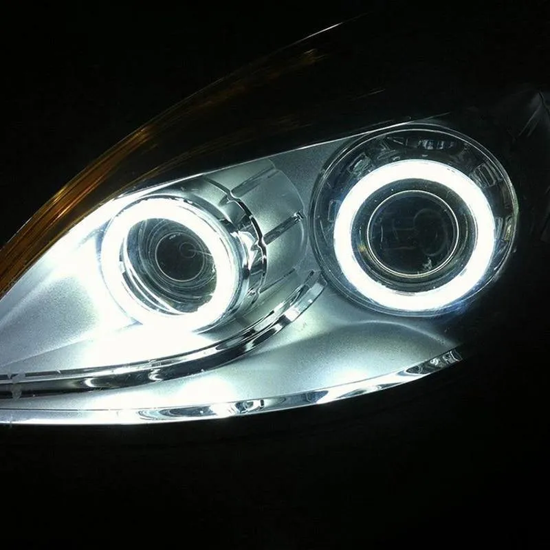 2 stücke COB Halo-Ring Birne Tagfahrlicht Scheinwerfer Lampe 12V Auto LED Angel Eyes Licht 60MM 70MM 80MM 90MM 100MM 110MM 120MM