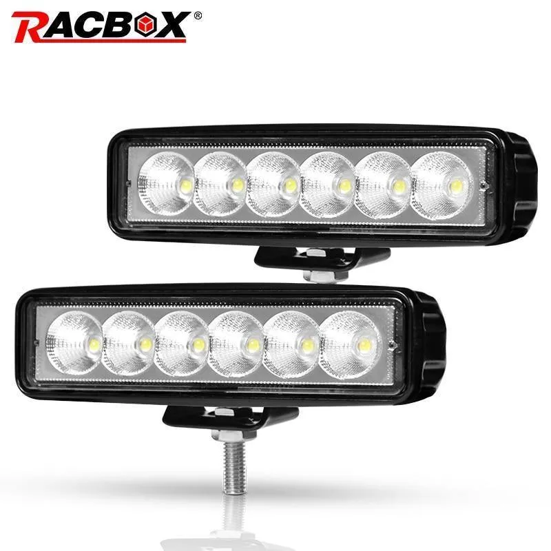 1 / 2Pcs 6 inch 18W LED Arbeitsscheinwerfer Scheinwerfer LKW-Licht Für Jeep-Motorräder Offroad 4x4 ATV 4WD SUV UAZ Auto-Nebelscheinwerfer