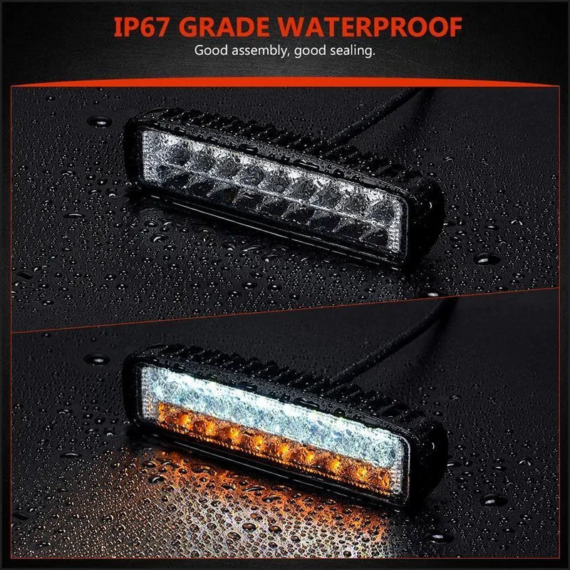 1 / 2Pcs 6 inch 18W LED Arbeitsscheinwerfer Scheinwerfer LKW-Licht Für Jeep-Motorräder Offroad 4x4 ATV 4WD SUV UAZ Auto-Nebelscheinwerfer