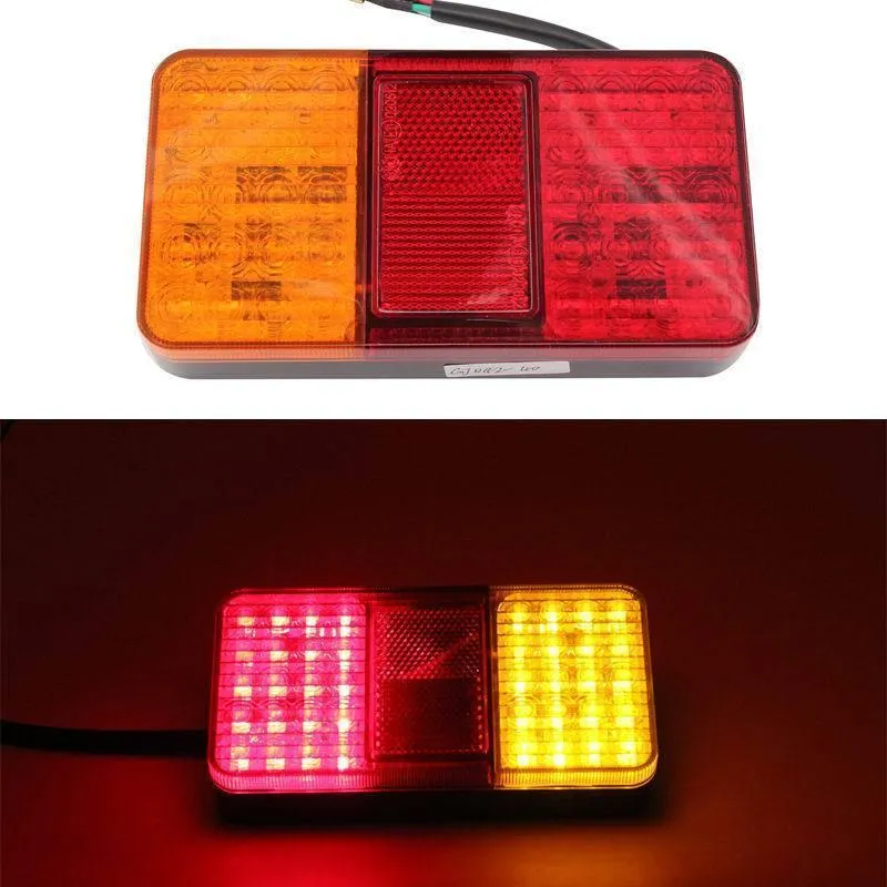 2 Pcs Schwanz Lichter LED Auto Licht 40 LED Anhänger Stop Anzeige Reverse Auto Lampen