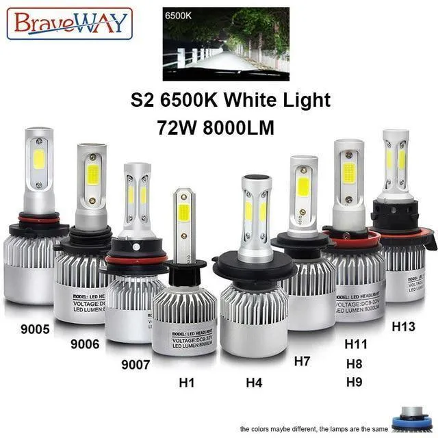 H4 Led-Licht Scheinwerfer Lampe Dual Farben H7 H4 H1 H8 H11 H13 9005 9006 HB4 Auto Licht H7 Auto Led Glühbirne H3 Nebel Licht