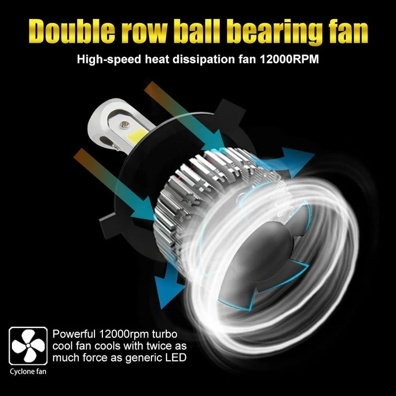 H4 Led-Licht Scheinwerfer Lampe Dual Farben H7 H4 H1 H8 H11 H13 9005 9006 HB4 Auto Licht H7 Auto Led Glühbirne H3 Nebel Licht