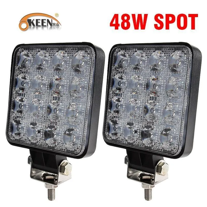 4 zoll 10 cm 18 W 27 W 48 W Offroad Auto 4WD Lkw Traktor Boot Anhänger 4x4 SUV ATV 12 V Spot Flut LED Licht Bar LED Arbeits Licht