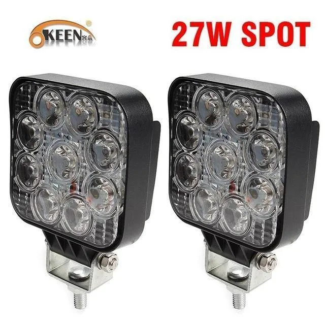 4 zoll 10 cm 18 W 27 W 48 W Offroad Auto 4WD Lkw Traktor Boot Anhänger 4x4 SUV ATV 12 V Spot Flut LED Licht Bar LED Arbeits Licht