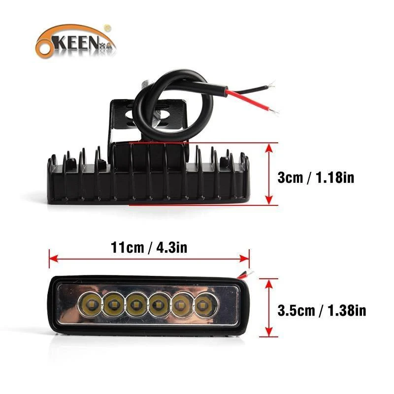 4 zoll 10 cm 18 W 27 W 48 W Offroad Auto 4WD Lkw Traktor Boot Anhänger 4x4 SUV ATV 12 V Spot Flut LED Licht Bar LED Arbeits Licht
