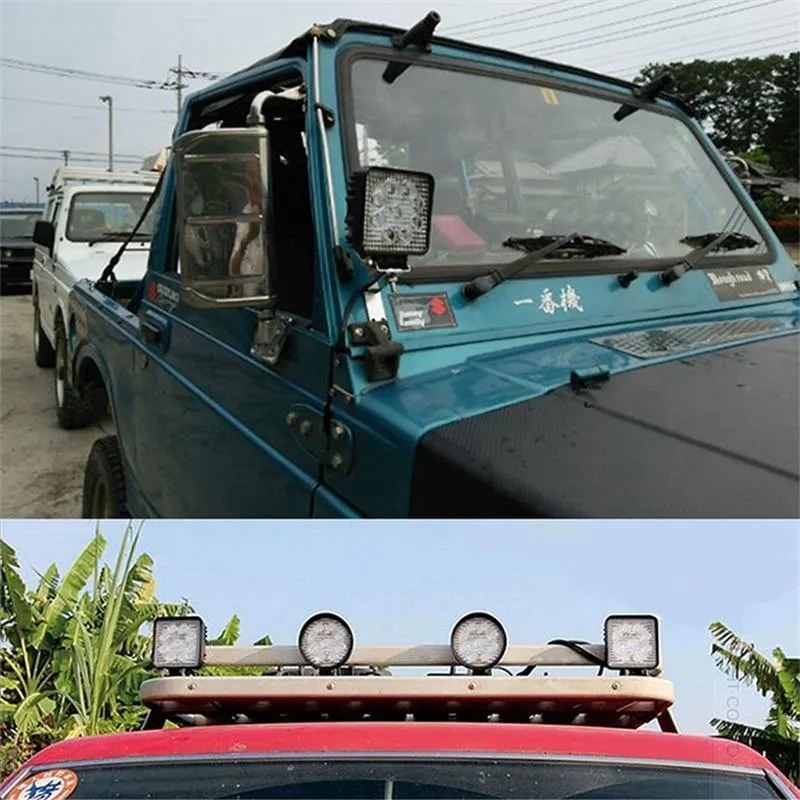 4 zoll 10 cm 18 W 27 W 48 W Offroad Auto 4WD Lkw Traktor Boot Anhänger 4x4 SUV ATV 12 V Spot Flut LED Licht Bar LED Arbeits Licht