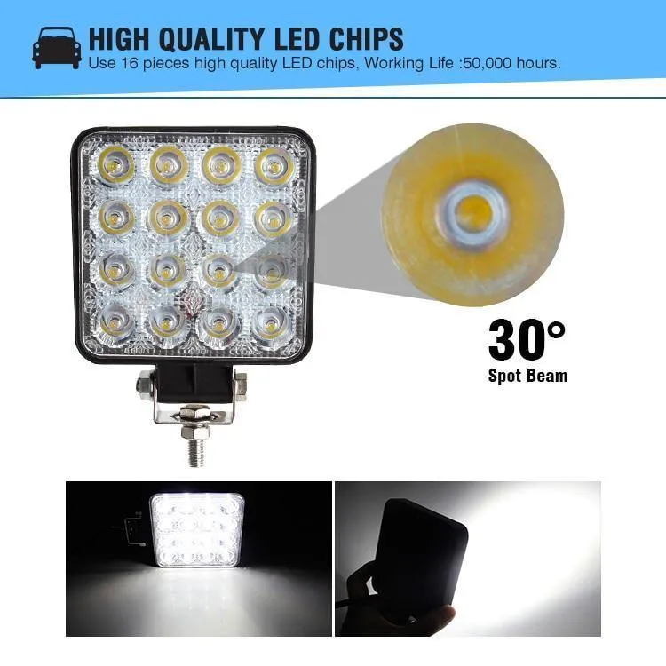 4 zoll 10 cm 18 W 27 W 48 W Offroad Auto 4WD Lkw Traktor Boot Anhänger 4x4 SUV ATV 12 V Spot Flut LED Licht Bar LED Arbeits Licht
