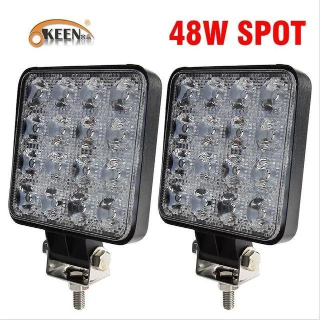 4 zoll 10 cm 18 W 27 W 48 W Offroad Auto 4WD Lkw Traktor Boot Anhänger 4x4 SUV ATV 12 V Spot Flut LED Licht Bar LED Arbeits Licht
