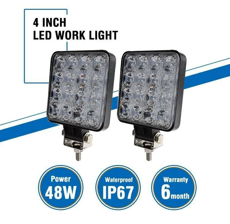 4 zoll 10 cm 18 W 27 W 48 W Offroad Auto 4WD Lkw Traktor Boot Anhänger 4x4 SUV ATV 12 V Spot Flut LED Licht Bar LED Arbeits Licht