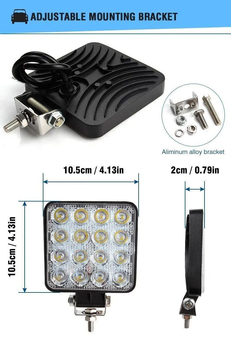 4 zoll 10 cm 18 W 27 W 48 W Offroad Auto 4WD Lkw Traktor Boot Anhänger 4x4 SUV ATV 12 V Spot Flut LED Licht Bar LED Arbeits Licht