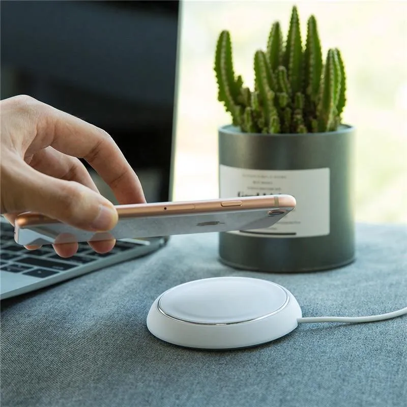 ROCK QI Wireless-Ladegerät für iPhone X 10 8 Samsung Note 8 S8 Plus S7 S6 Edge-Telefon Schnelllade-Pad Schnellladung Smart USB Dock