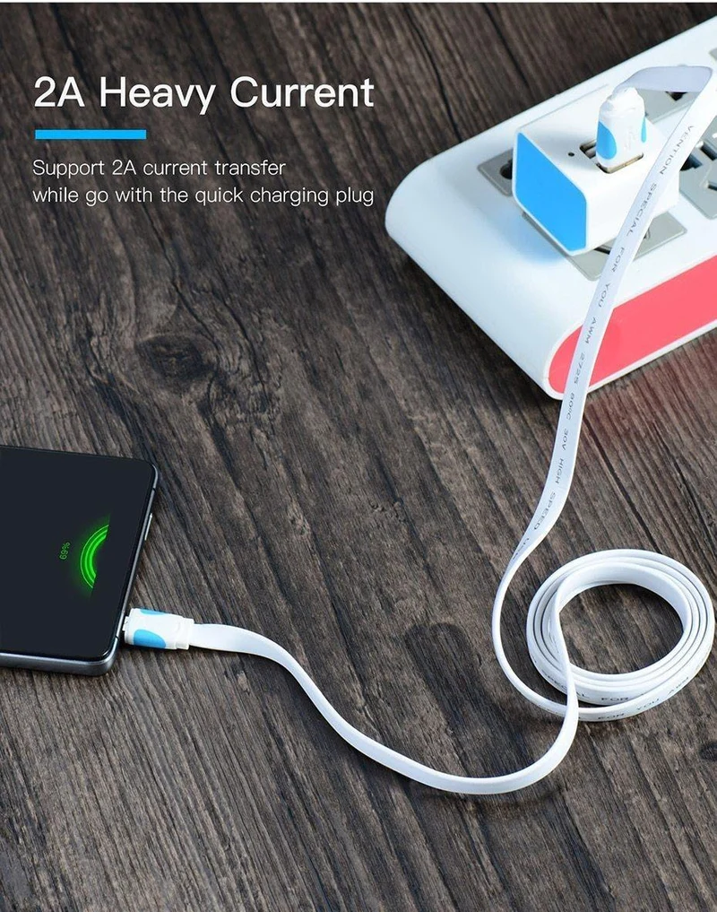 Vention Micro-USB-Kabel, Schnellladekabel für Android-Handy, Datensynchronisierung, Ladekabel, 3 m, 2 m, 1 m, für Samsung, HTC, Xiaomi, Sony