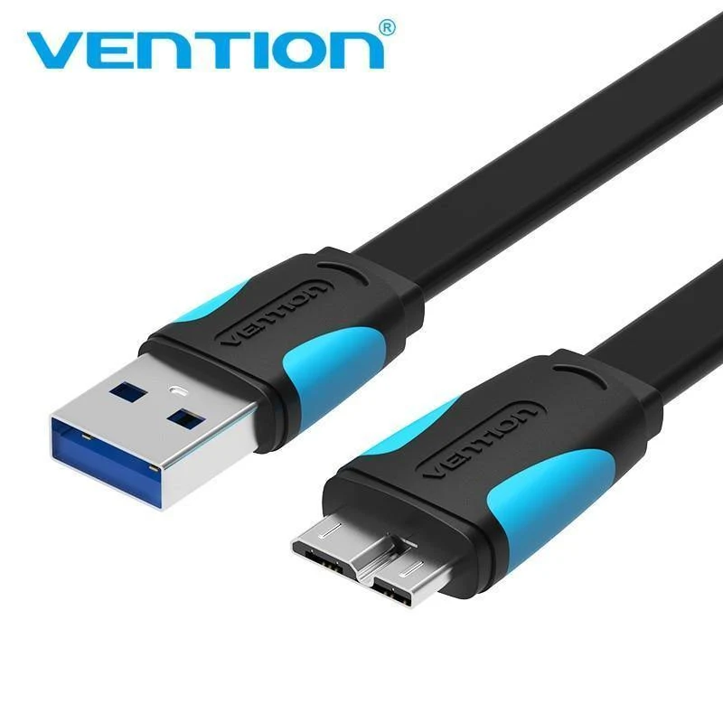 Vention Micro-USB-3.0-Kabel, 2 m, 0.5 m, schnelles USB-Ladegerät, Datensynchronisierungskabel, USB 3.0-Handykabel für Samsung S5-Festplatte