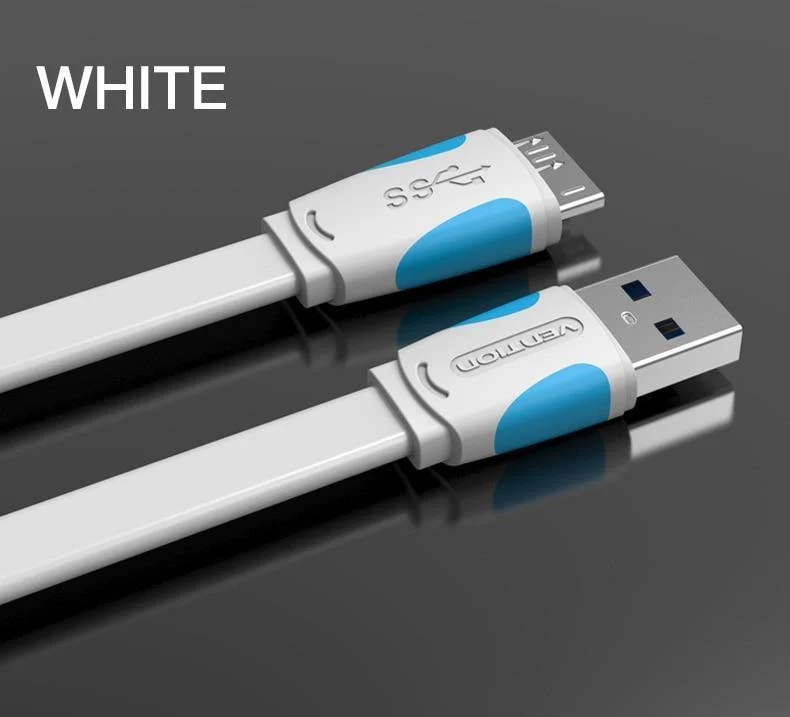 Vention Micro-USB-3.0-Kabel, 2 m, 0.5 m, schnelles USB-Ladegerät, Datensynchronisierungskabel, USB 3.0-Handykabel für Samsung S5-Festplatte