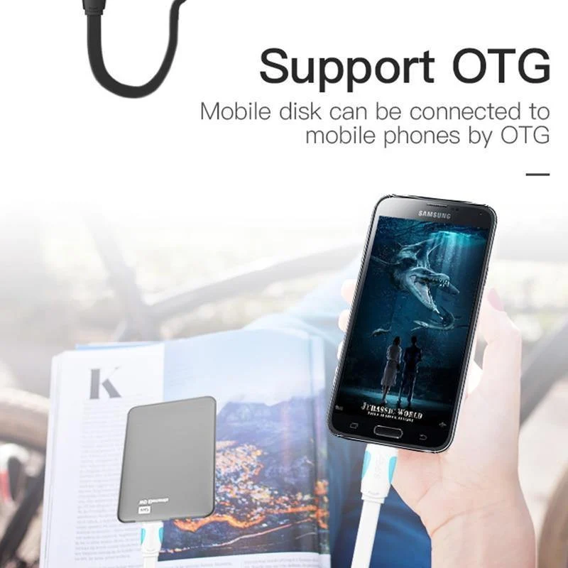 Vention Micro-USB-3.0-Kabel, 2 m, 0.5 m, schnelles USB-Ladegerät, Datensynchronisierungskabel, USB 3.0-Handykabel für Samsung S5-Festplatte